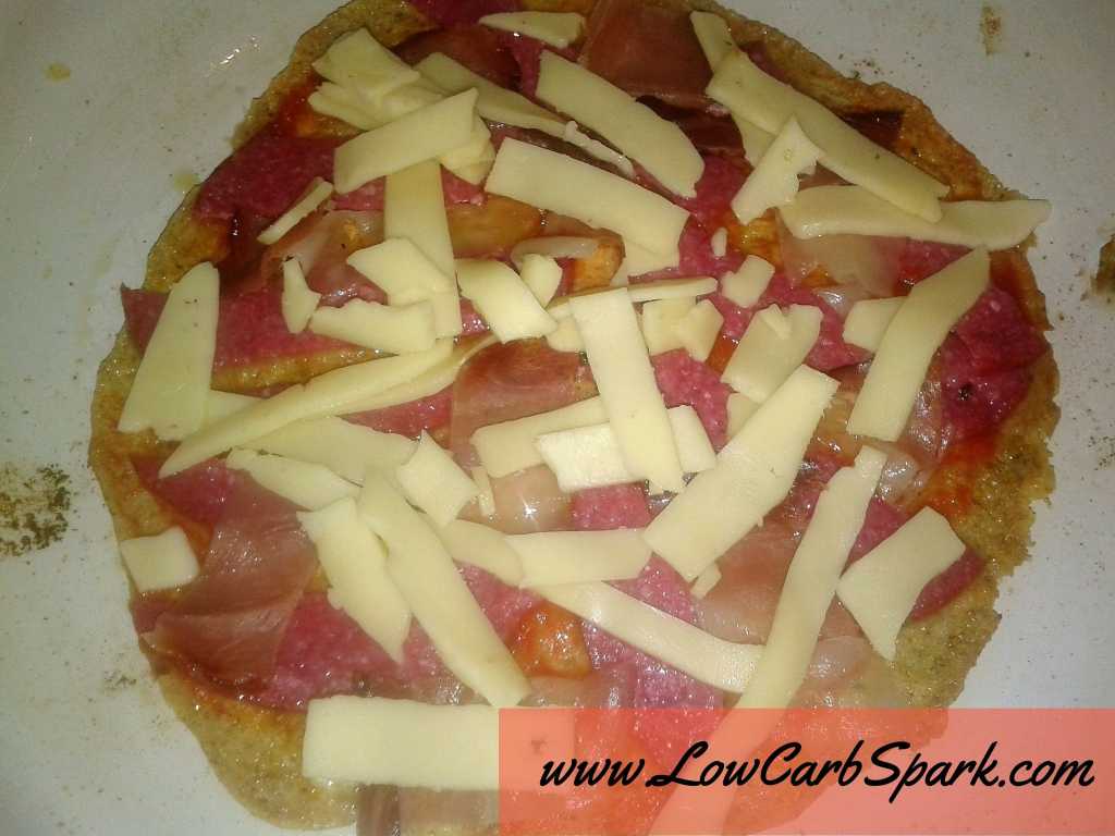 low carb pizza topping