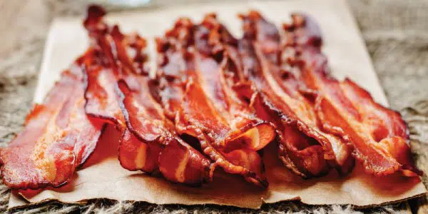 54 Best Low Carb Snacks – Ultimate List - Keto & High-fat 8 bacon chips snacking on keto