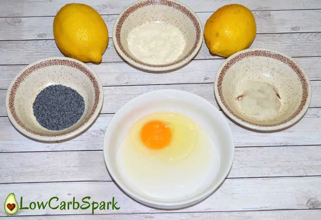 Easy Keto 1 Minute Lemon Poppy Seed Mug Cake - Dairy-Free