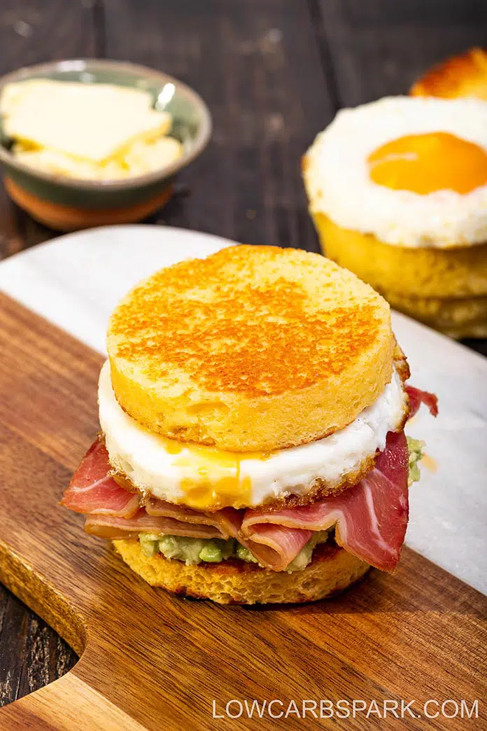Easy Keto 90 Second Bread - Low Carb Bread in a Mug 8 90 seconds bread sandwich