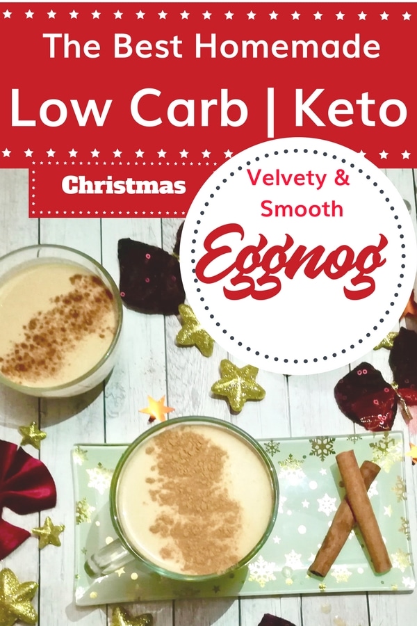 The best homemade Low Carb & Keto Eggnog | Velvety & Smooth