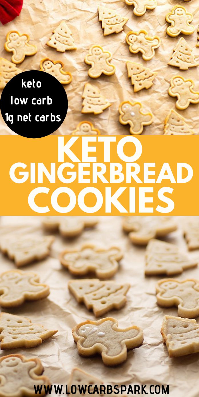 Keto Gingerbread Cookies - Best Low Carb Christmas Cookies