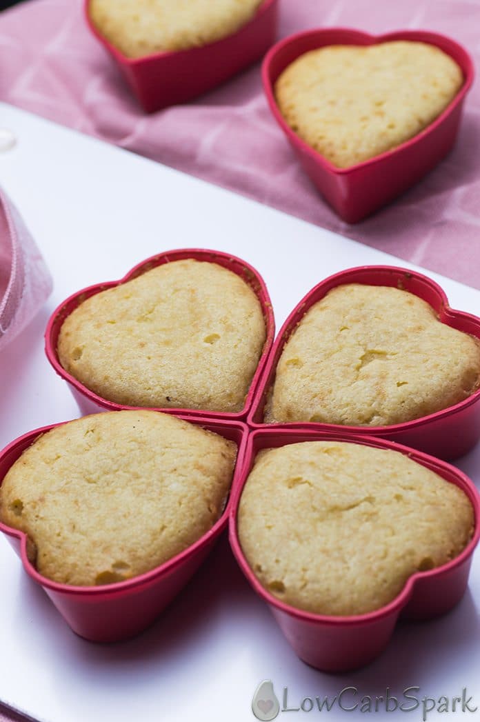 no frosting vanilla keto muffins for valentines day