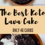 keto lava cake low carb dessert