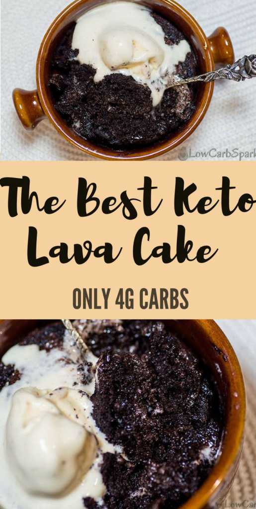 keto lava cake low carb dessert