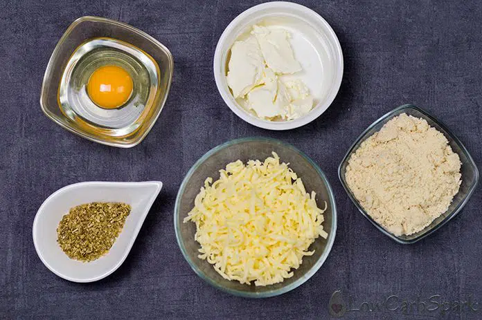ingredients for the keto pizza crust