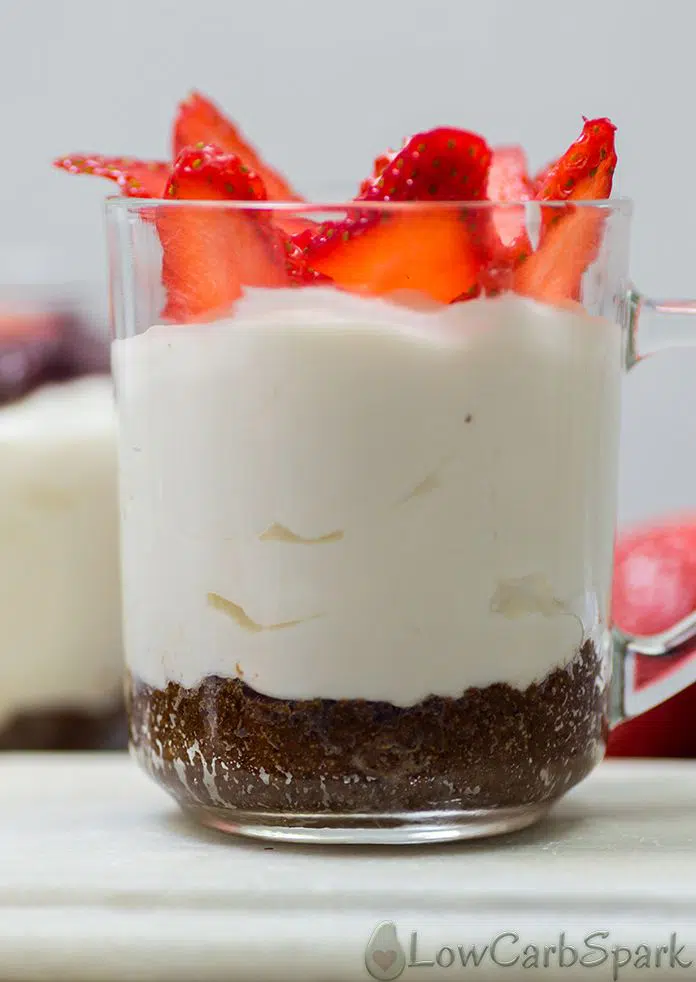 Low Carb No-Bake Cheesecake for One - 5 Minute Keto Dessert 2 The best tips to make a delicious no bake keto cheesecake to share with family and friends. Only a few ingredients are needed to create a special low carb dessert!