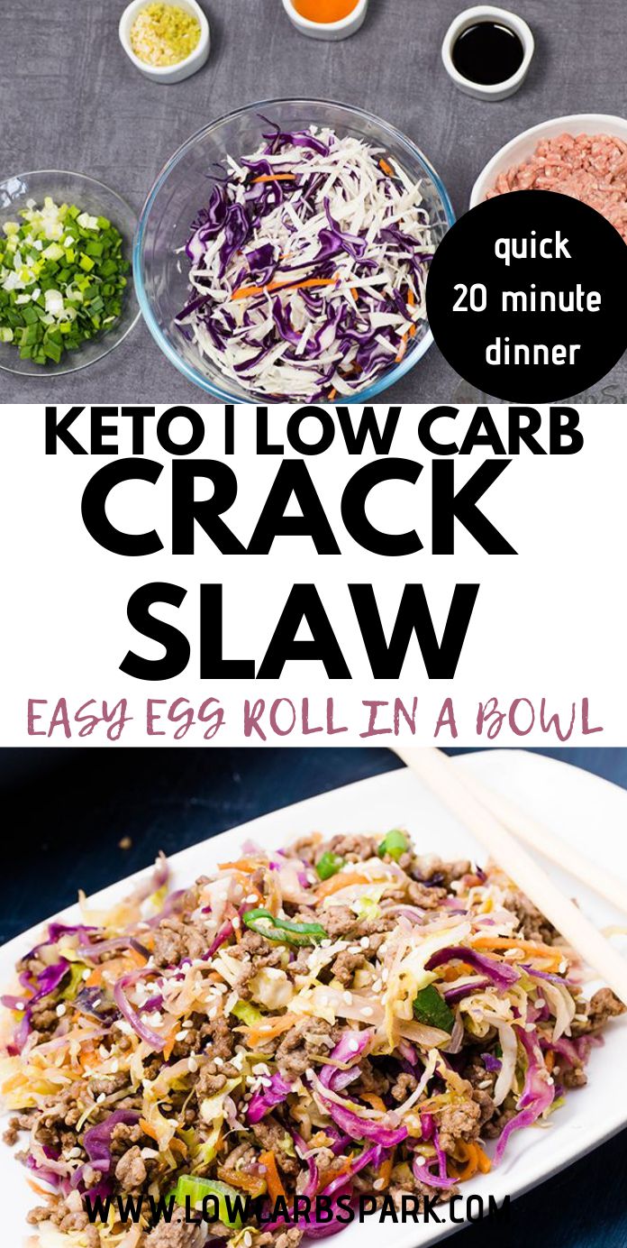 20 Minute Easy Crack Slaw Recipe - Keto & Whole30