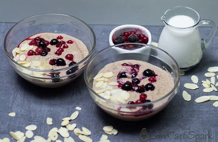 5 Minute Keto Oatmeal Recipe- Low Carb Cereal for Breakfast 4 keto noatmeal low carb porridge