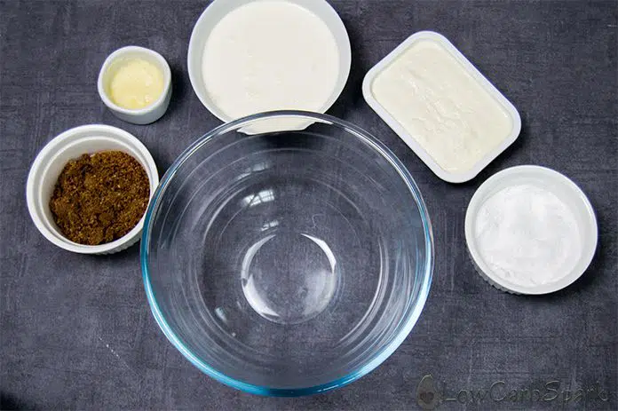 Low Carb No-Bake Cheesecake for One - 5 Minute Keto Dessert 3 no bake keto cheesecake ingredients