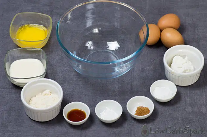 ingredients for keto pancakes