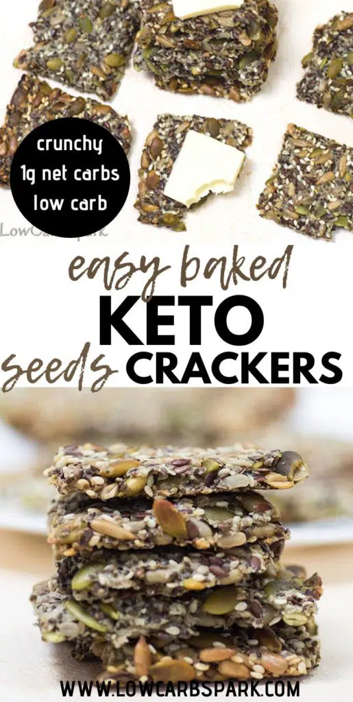 keto baked seeds crackers