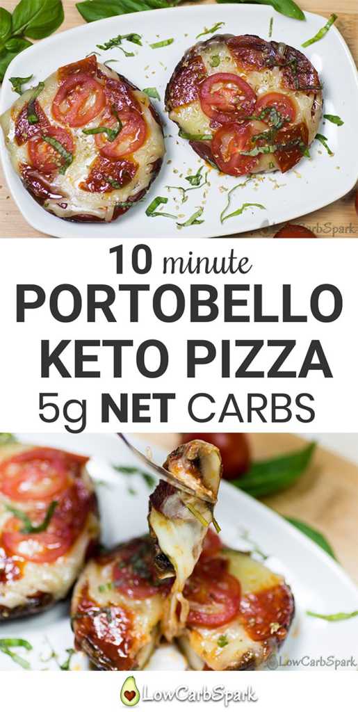 keto pizza with mushroom crust low carb