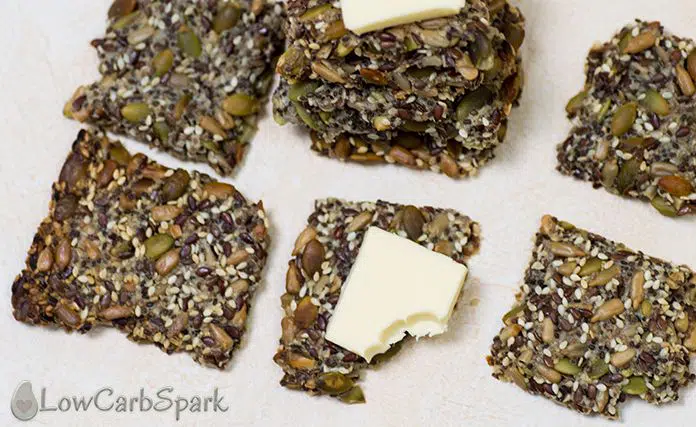 keto seeds crackers with butter perfect low carb snack