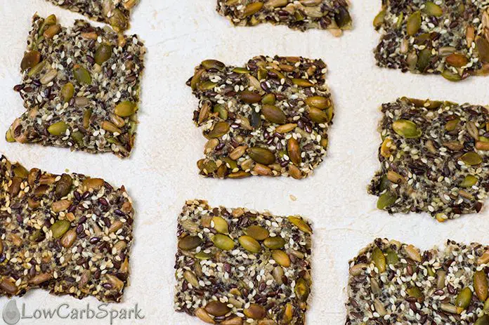 Easy Seed Crackers Recipe 5 keto snacks low carb crackers ingredients