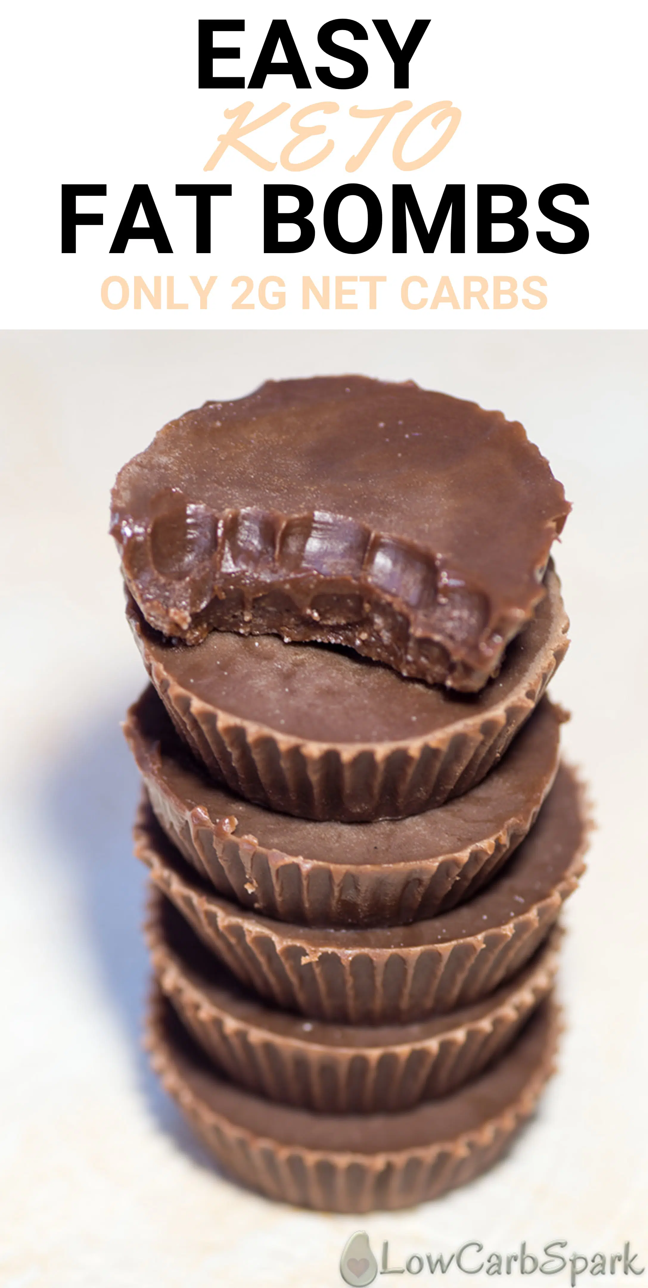 Easy Keto Fat Bombs (4 Ingredients)- 2g Net Carbs 1 low carb fat bombs recipe for a quick snack