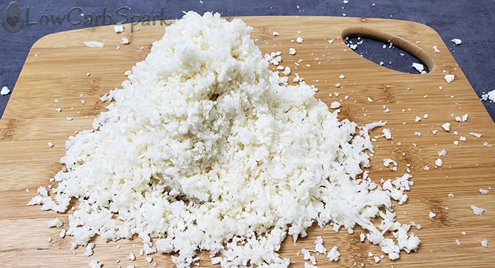 2 Ingredient Cauliflower Rice Recipe 4 cauliflower rice ingredients
