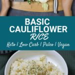 how to cauliflower rice keto low carb vegan pint
