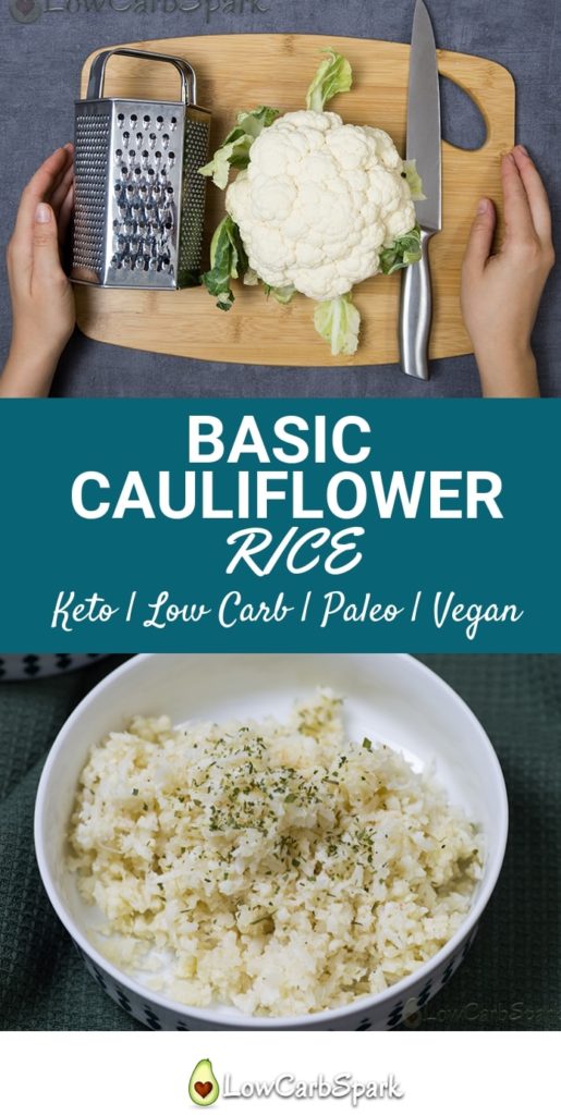 how to cauliflower rice keto low carb vegan pint