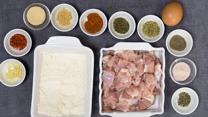 Crispy Keto Fried Chicken 2 keto fried chicken ingredients