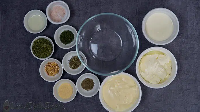 Easy Keto Ranch Dressing 2 keto ranch dressing low carb ingrdients