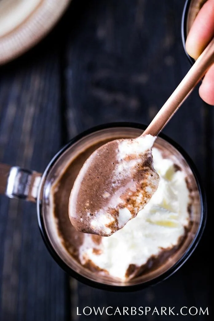 Creamy & Thick Keto Hot Chocolate - Sugar-Free Drink 2 keto hot chocolate recipe