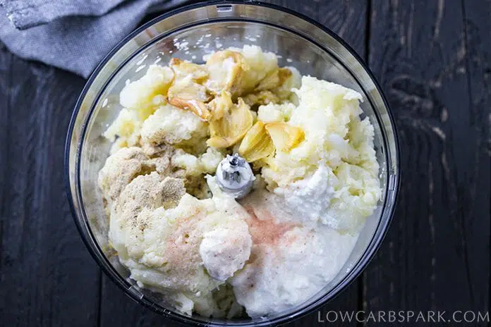 Easy Creamy Cauliflower Mashed Potatoes 2 cauliflower mashed potatoes ingredients