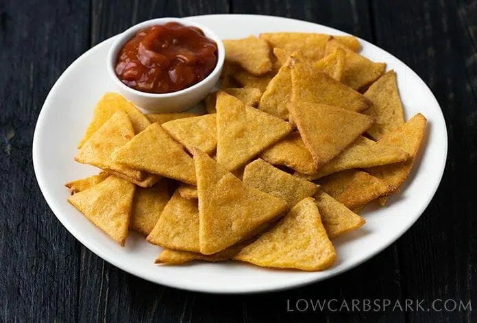 Keto Tortilla Chips 4 ingredients for the keto tortilla chips