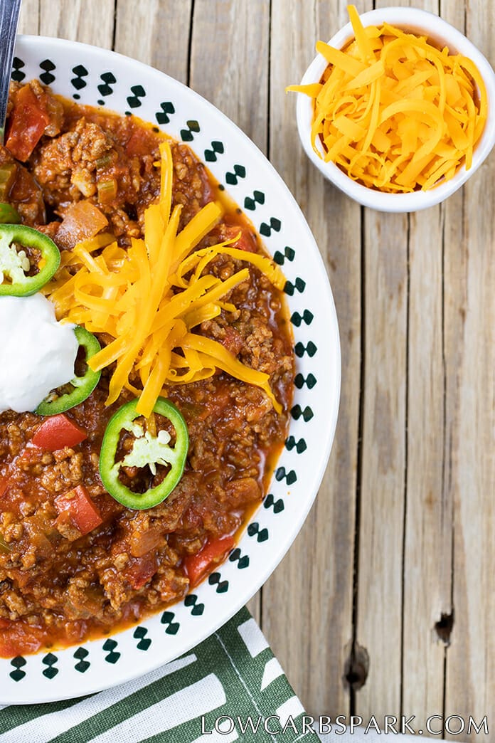 instructions for the keto chili