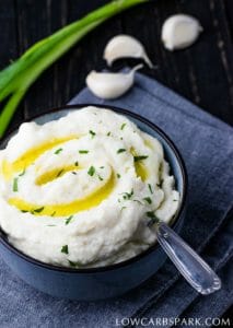 Easy Creamy Cauliflower Mashed Potatoes - Low Carb Spark