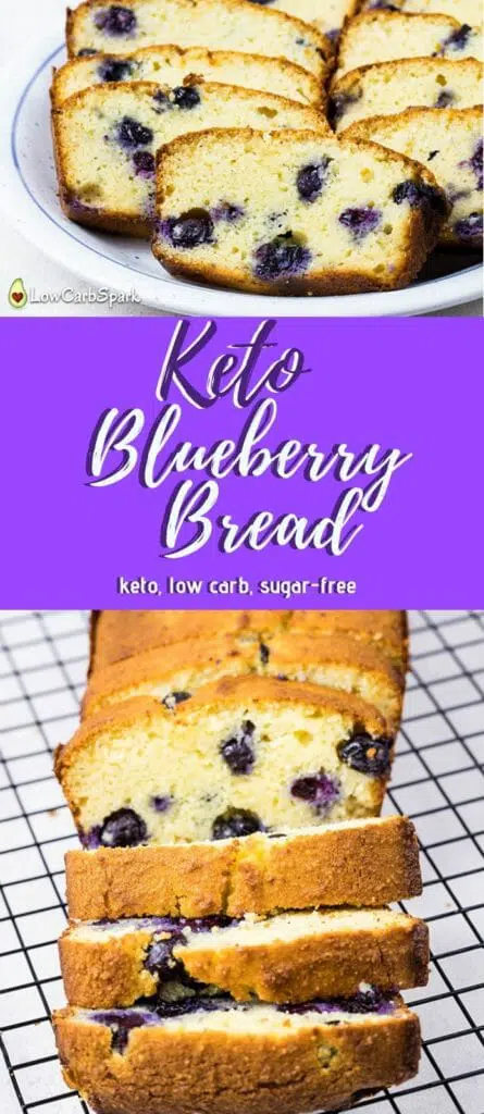 keto blueberry bread pinterest
