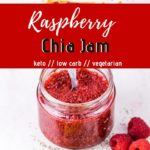 This 4 ingredients Raspberry Chia Seed Jam is ready in 10 minutes, and it's absolutely delicious. Try this super easy, healthy, sugar-free and low carb jam that's thickened with chia seeds instead of sugar. Any low carb juicy fruits such as berries: strawberries, blueberries, blackberries, raspberries. This will also work well with pineapple, apricots, plum or kiwis.