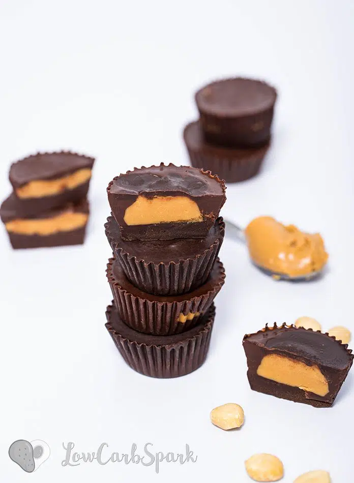 quick keto peanut butter cups for easter or keto low carb dessert