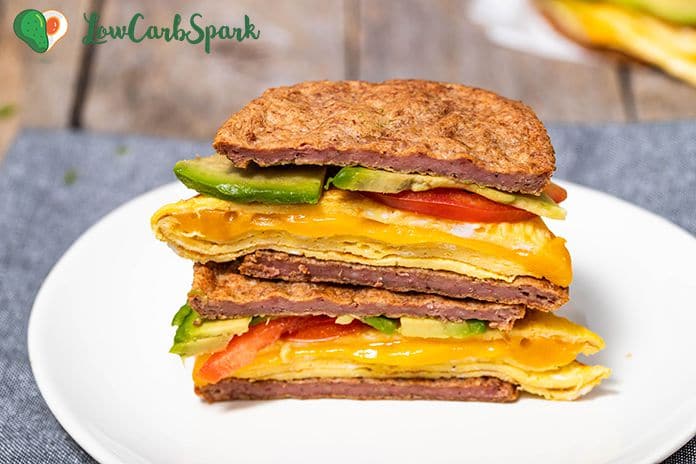 Easy Keto Breakfast Sandwich - Low Carb Spark