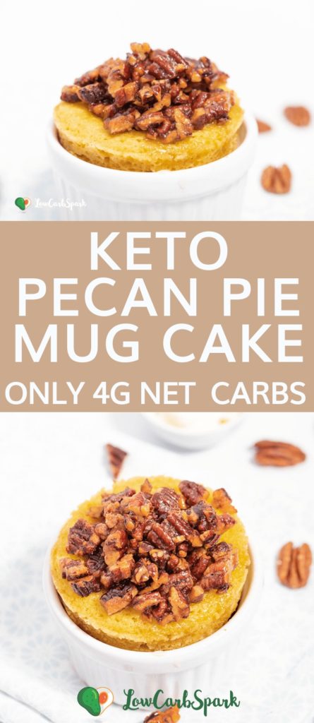 keto pecan pie mug cake low carb