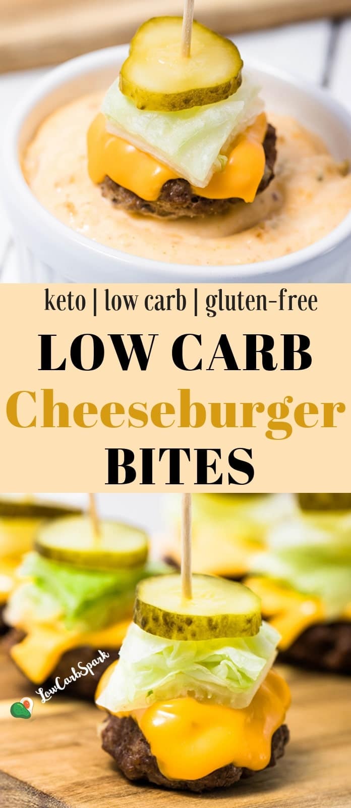 Easy Delicious Low Carb Keto Mini Cheeseburger with Big Mac Sauce