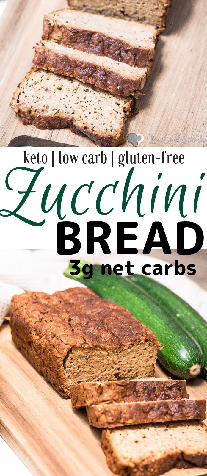 The Easiest Keto Zucchini Bread - 3g Net Carbs