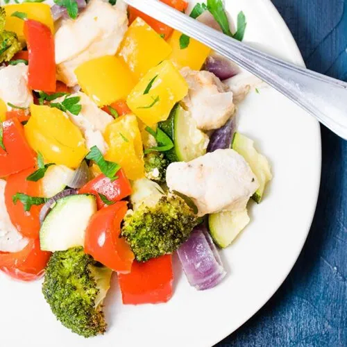 Sheet Pan Oven Roasted Chicken Breast and Vegetables - 15 Minute Recipe 5 sheet pan keto roasted vegetables