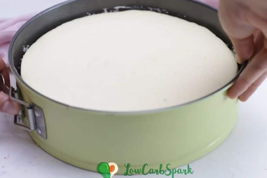 bake and refrigerate the cheesecake