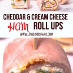 Cream Cheese and Cheddar Ham Roll Ups are easy to whip up party appetizers for any special gathering or holiday party! These Ham Roll ups are filled cream cheese, cheddar cheese, and green onion. Snack on these delicious ham roll-ups with every occasion possible