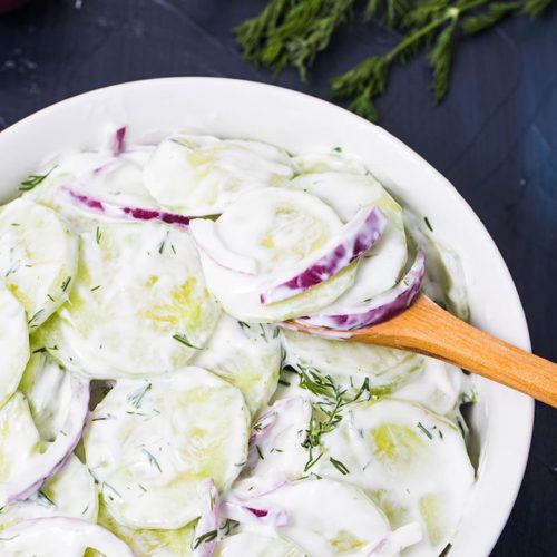 how to make creamy german cucumber salad