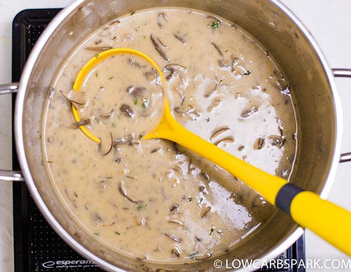 how to make keto mushroom soup