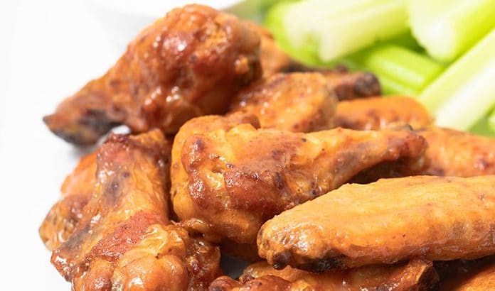 Air Fryer Chicken Wings with Buffalo Sauce