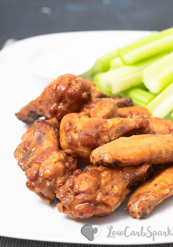 oil free chicken wings in the airfryer