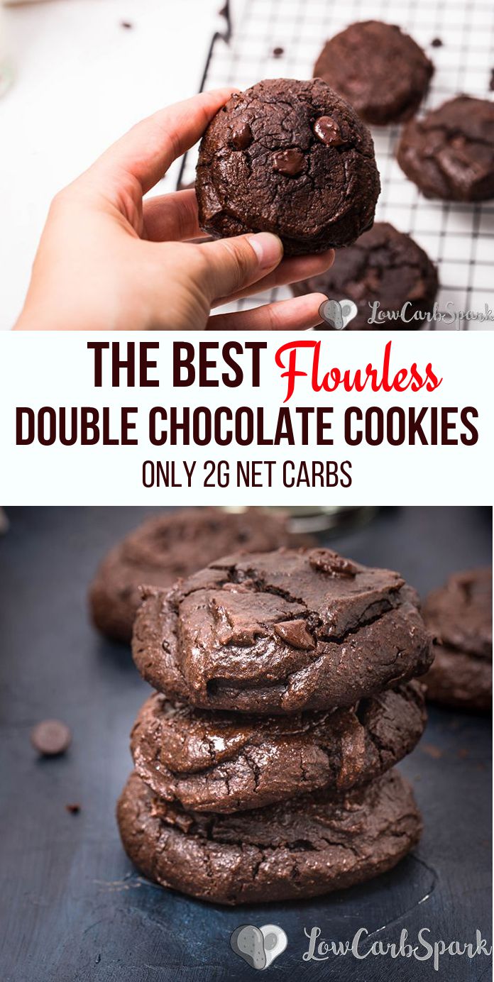 Flourless Almond Butter Double Chocolate Chip Cookies