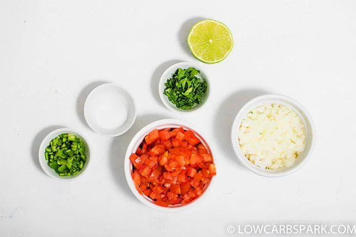 Easy Authentic Pico de Gallo 2 fresh ingredients for pico de gallo