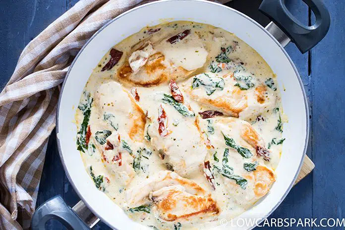 One-Skillet Creamy Tuscan Chicken Recipe – Easy & Low Carb