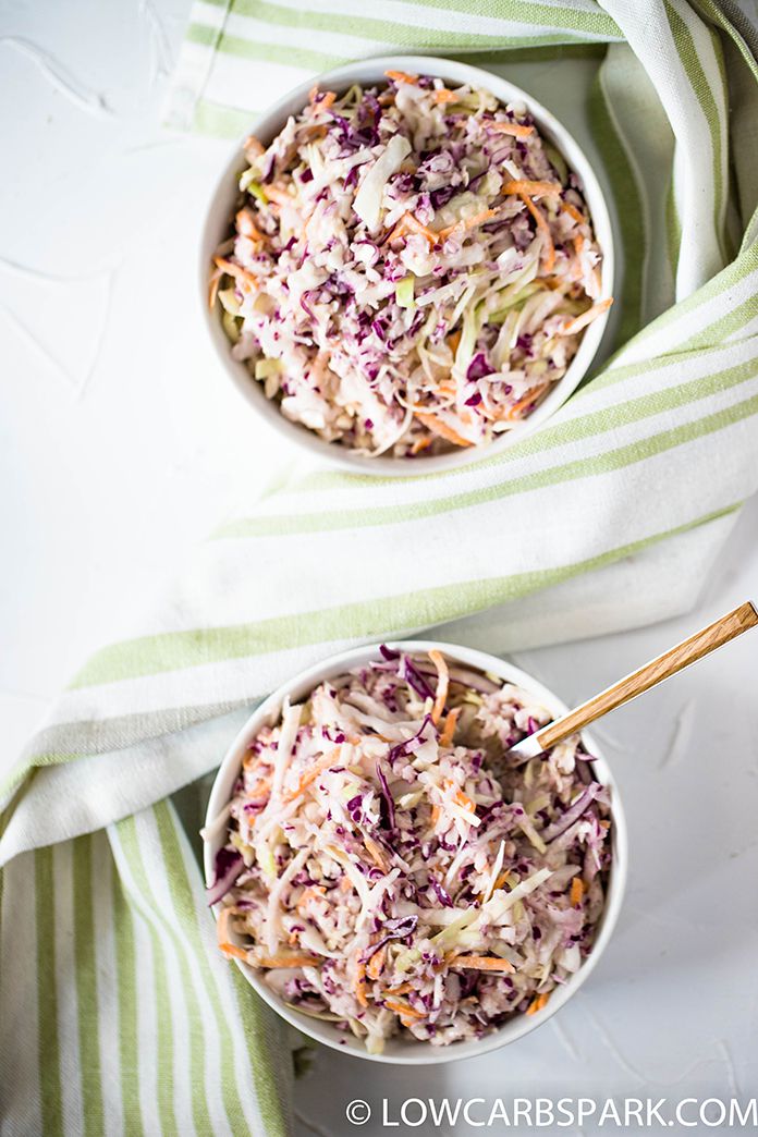 coleslaw salad with a creamy mayo dressing a super easy to make salad recipe