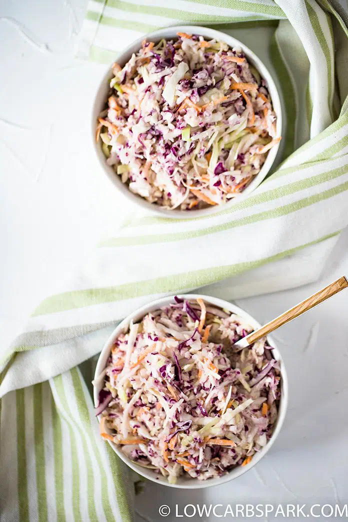 Creamy Homemade Coleslaw Salad Recipe 2 coleslaw salad with a creamy mayo dressing a super easy to make salad recipe