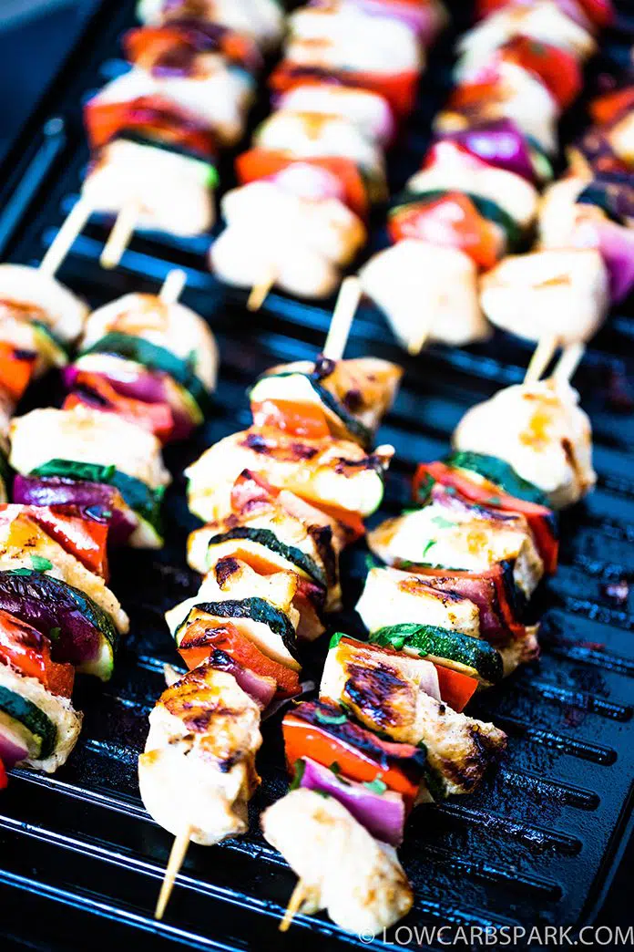 how to make chicken kabobs on the electric grill